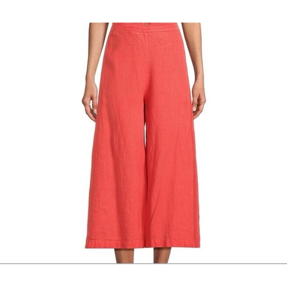 NWT Bryn Walker Linen Ella Wide Leg Pants Sz S Lagenlook‎ Relaxed Pull On Boho